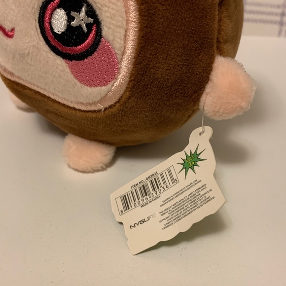 Plush Slo-Rise Critter “Pebbles” Keychain Animal squishable squeezable figit - Picture 3 of 6